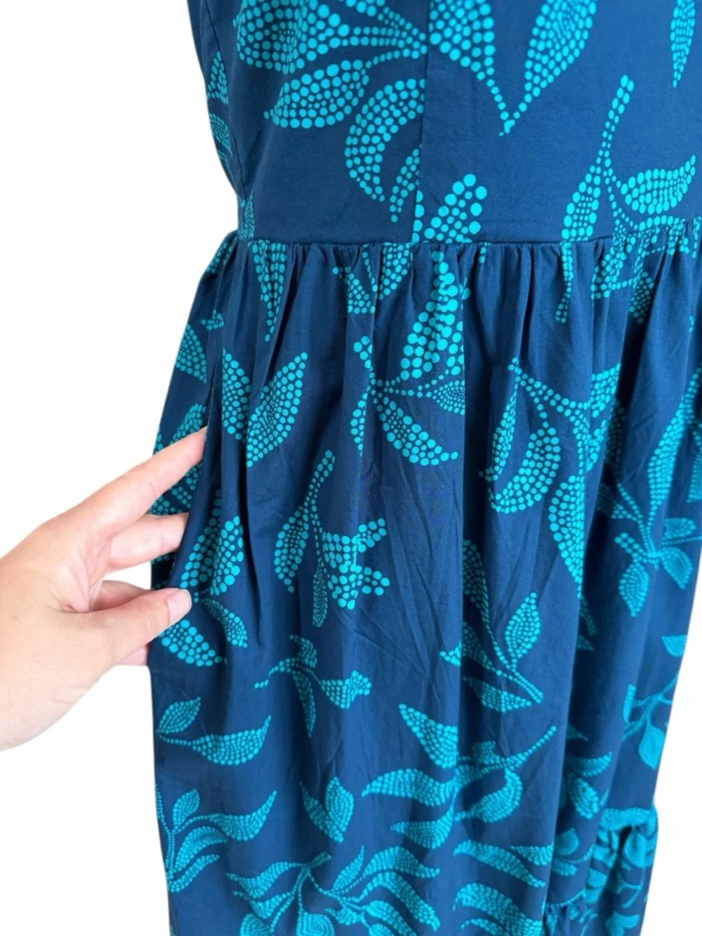 J. Crew Poplin Corset Floral Midi Dress Blue Size 10 NWT